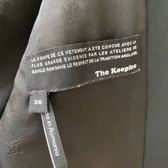 The Kooples Blazer with leather collar - Picture 3 of 3